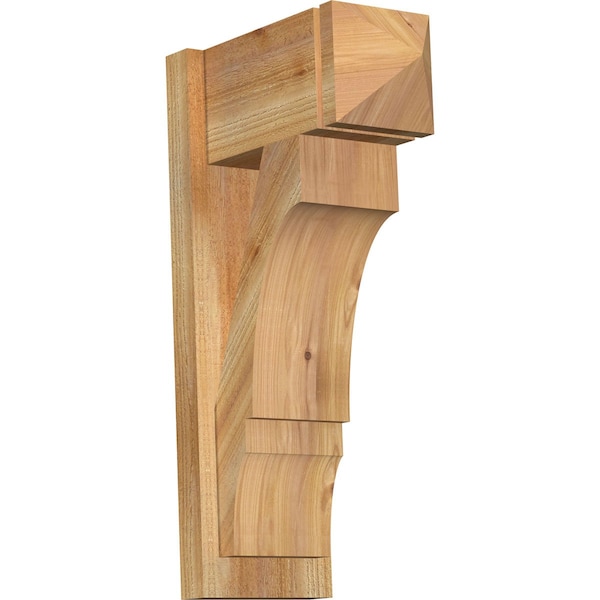Ekena Millwork Balboa Arts & Crafts Rough Sawn Outlooker, Western Red Cedar, 8"W x 16"D x 28"H OUT08X16X28BOA03RWR - main